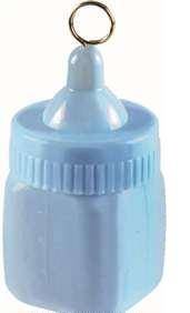 Blue Baby Bottle Balloon Weight