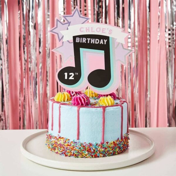3049_87df32a6-c980-4122-8a29-9cfacdd7e8d50.jpg Personalised Musical Note Cake Topper with 3 Sticker Sheets