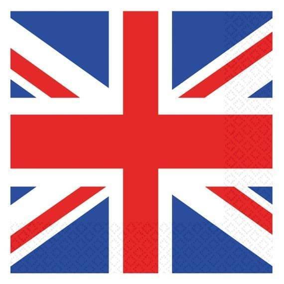 3223_bed22e53-3bbd-40bd-8873-5e62cea61da80-1.jpg Red White & Blue GB Flag Luncheon Napkins 33cm