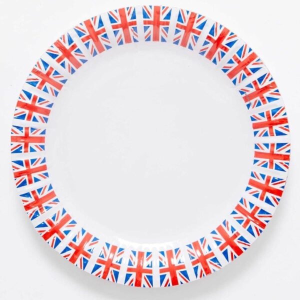 3224_e0e9bc24-84c4-4c62-b6fb-f48a820a69e50-1.jpg Red White & Blue GB Flag Paper Plates 23cm