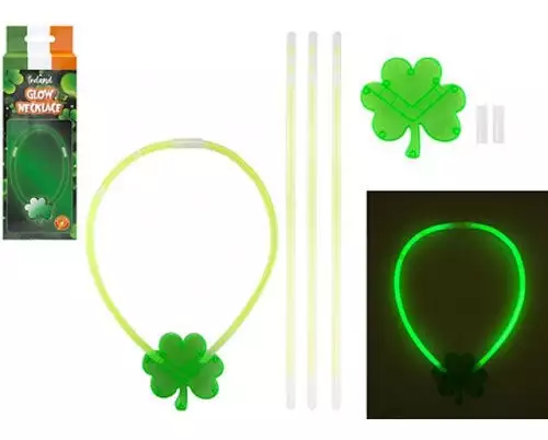 St Patricks Day Glow Stick Necklace