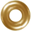 Inflatable 20" Shiny Metallic Swim Ring Gold