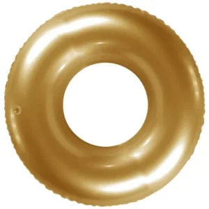5050565411600_Z.webp Inflatable 20" Shiny Metallic Swim Ring Gold