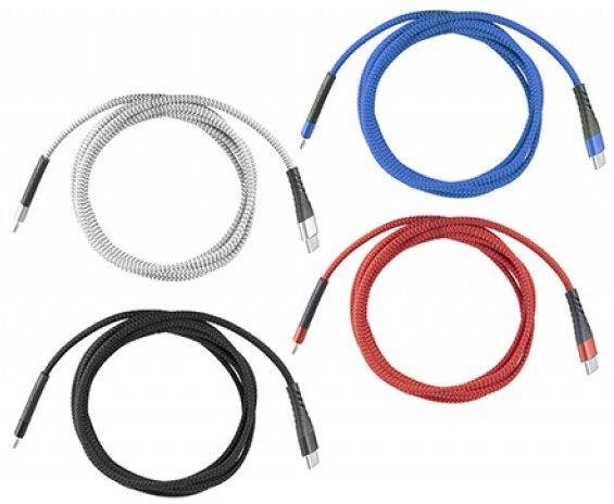 USB C to USB C Braided Cable 2.4amp (1 metre)