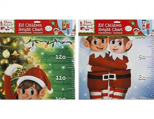 Naughty Elf Hanging Wall Height Chart