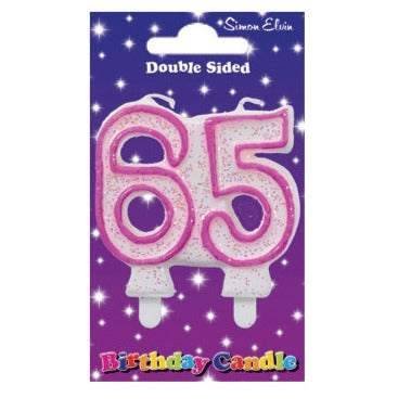 65th Pink Candle