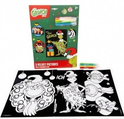 Grinch Velvet Art Set